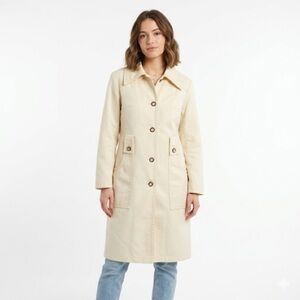 London Fog Womens Vintage Trench Coat Caribe Cloth Size 8